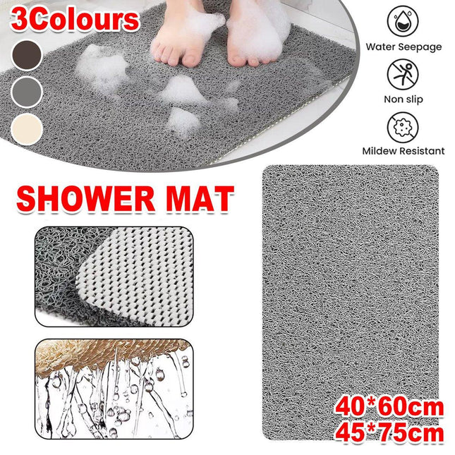 Anti Slip Bathroom Mat Non Slip Shower Floor Mat Quick Dry Soft Comfortable Rug