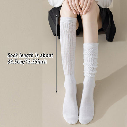 3Pairs Warm Calf Socks Stack Stockings Winter Fall Over Knee High Thick Socks Set