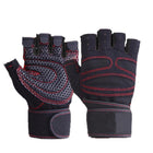 L Size Weight Lifting Gloves Gym Bodybuilding Fitness Workout Cycling Crossfit Men - Aimall