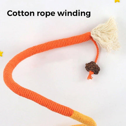 Durable Interactive Chew Rope Toy for Cats Kittens Pet Teeth Cleaning Play Toy