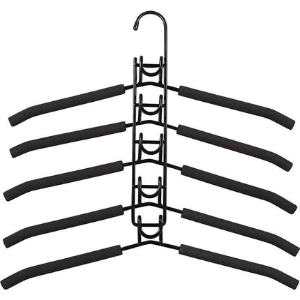 Space-saving Multi-layer Folding Hanger Hook Closet Organizer Clothes Rack