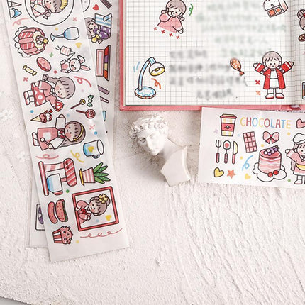 Life Every Day Series Creative Small Fresh Handbook Diary Diy Decoration Stickers - Aimall