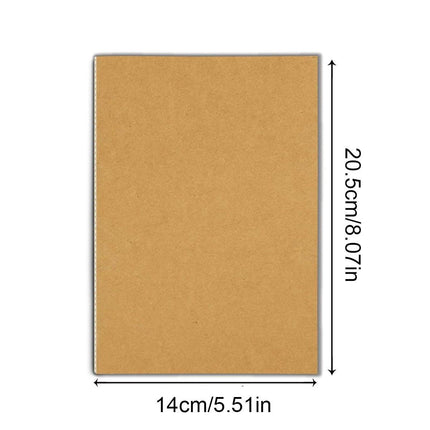 20pcs A5 Notebook Workbook Kraft Paper Notepad for School Office Writing Use