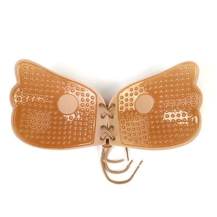 Strapless Backless Invisible BRA Push Up Stick On Silicone Lingerie Adjustable Nude - Aimall