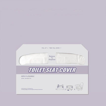 2PCS Travel Disposable Toilet Seat Covers Soluble Paper For Hotel Household Use