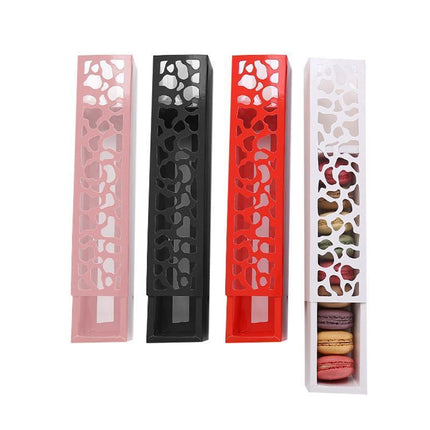 100PCS Long Macaron Boxes for Valentine's Day & Gatherings - Aimall