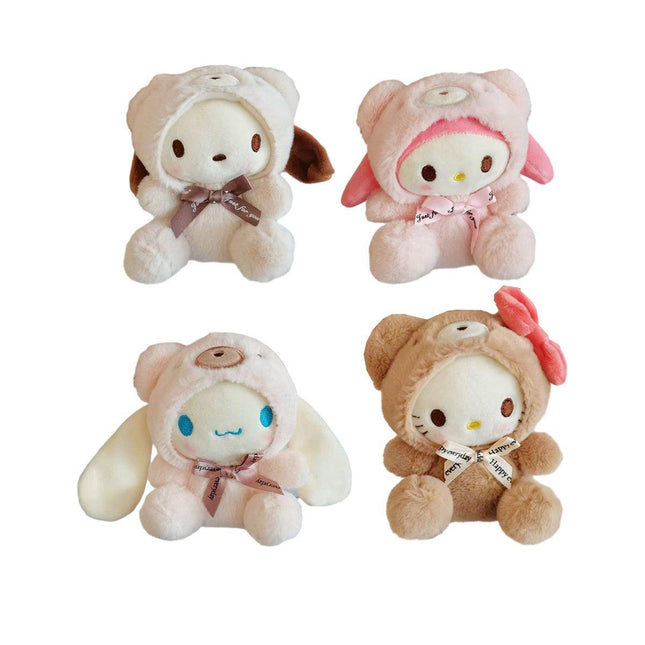 My Melody Cute Plush Doll Car KeyChain Backpack Small Pendant Stuffed Toy Gift AU - Aimall