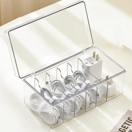 Transparent Dustproof Cosmetic Storage Box with Lid Makeup Organizer Case