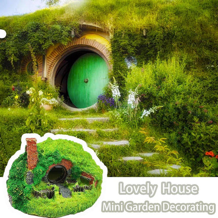 Resin Grass House Aquarium Ornament Natural Fish Tank Decoration Hideaway