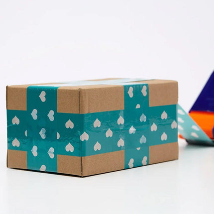 5pcs Cute Personality Packing Sealing Tape Adhesive Heart Design Colourful Glue