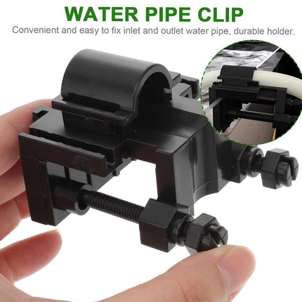 Acrylic Fish Tank Water Pipe Holder Right Angle Inlet Outlet Suction Clip Bracket
