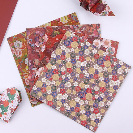 120 Sheets 8 Mixed Colours Japanese Pattern Sakura Folding Origami Craft Paper - Aimall