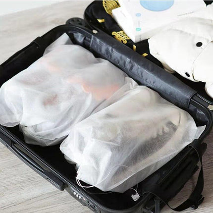 200X Protect Drawstring Clear Storage Bag Shoe Dust Covers Non-Woven Shoe Bags - Aimall