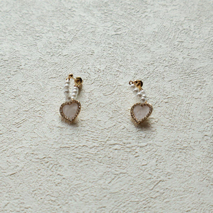 Chic Heart Love Stud Earrings Romantic Gift Women Fashion Jewelry Accessory