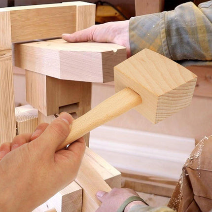 DIY Leather Craft Tools Square Solid Wood Hammer Mallet for Leatherworking