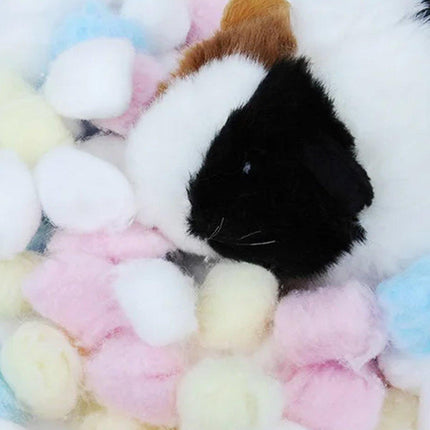 5pcs Hamster Winter Cotton Balls Quilt Toys Nest Accessories Warm Bedding Set