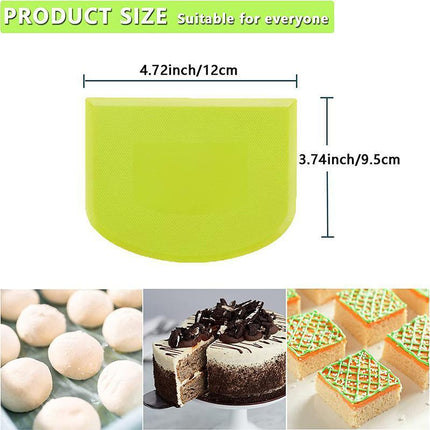 Baker Dough Scraper Sourdough Pizza Cake Pastry Bread Cutter Slicer Cutting Tool - Aimall
