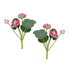 2PCS Simulation Lotus Flower Water Lily Decoration EVA Small Artificial Plant