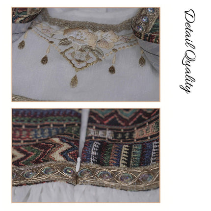 Summer Hanfu Girls Princess Dress Ethnic Style Colourful Dancewear Costume