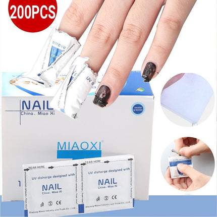 Disposable Nail Polish Remover UV Soak Off Acetone Art Removal Gel Wraps Cleaner - Aimall