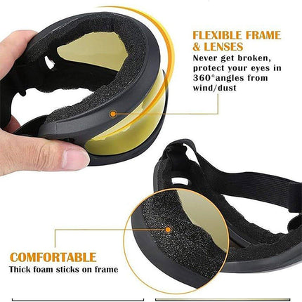 6PCS Tactical Motorcycle Goggles X400 Windproof Outdoor Riding Goggles Sports