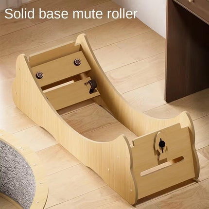 Cat Exercise Wheel Toy Furniture Running Treadmill Exerciser Scratcher Board