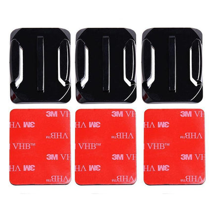 8Pcs Flat Curved Adhesive Mount Helmet Accessories For Gopro Hero 8/7/2 /3+/6/5 - Aimall