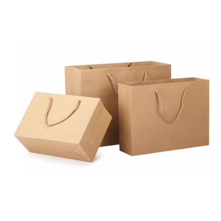 25pcs Paper Gift Bags Handbag Kraft Paper BagsParty Favors Wedding Packaging