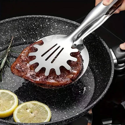 3pcs Stainless Steel Food Tongs Multifunctional Kitchen Cooking Serving Clips