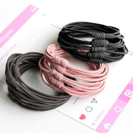 10pcs High Quality Women Girls Elastic Hair Bands Tie Band Ropes Rings Ponytail - Aimall