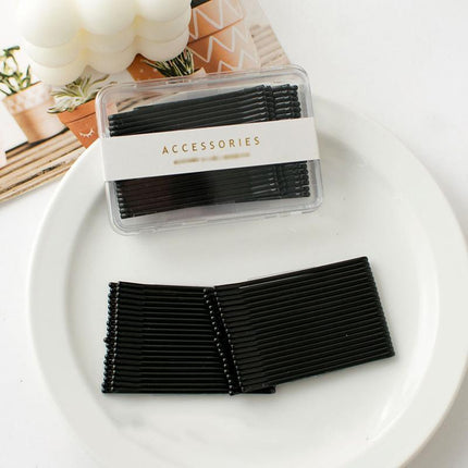 40 PCS Short Black Waved Hair Pins Bobby Pins Grips Salon Dance Hair Accessories - Aimall