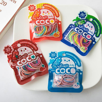 Colorful Small Hair Ties for Children's Hairstyles