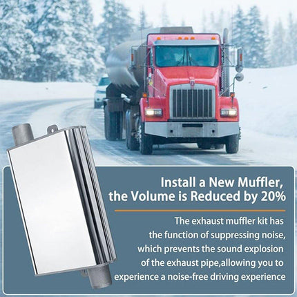 24mm Diesel Parking Heater Silencer Exhaust Kit for Air Heater Truck Van Heating
