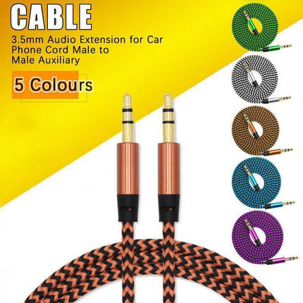 AUX Cable 3.5mm Stereo Audio Input Extension Male to Male Auxiliary Car Cord Aimall