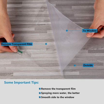 3/5M Sand Blast Clear Privacy Frosted Frosting Windows Glass Film Removable - Aimall