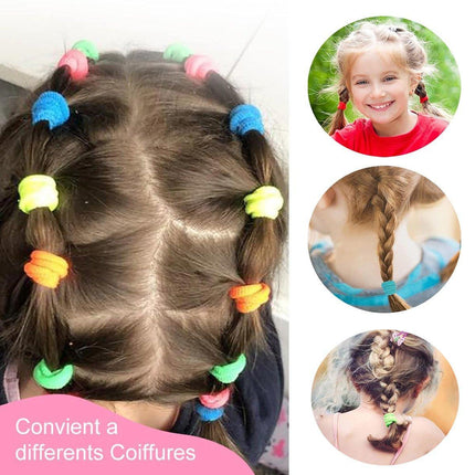 200Pcs Women Girls Hair Bands Ties Rope Rings Elastic Hairband Ponytail Holder