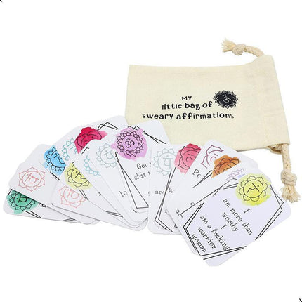 16Pcs Funny Affirmation Cards Sweary Positive Swear Card Confirmation Joke Gift - Aimall
