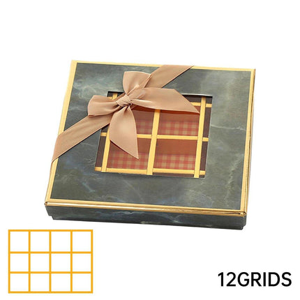 25X Valentines Day 9/12Grids Chocolate Box Gourmet Desserts Gift Display Window