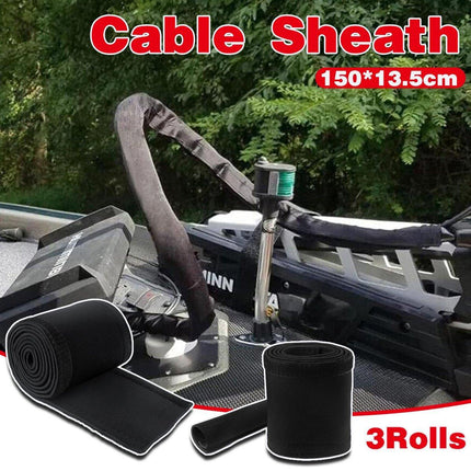 3 Rolls Cable Sleeves Wire Management Protection Sleeves Durable Finishing Cover