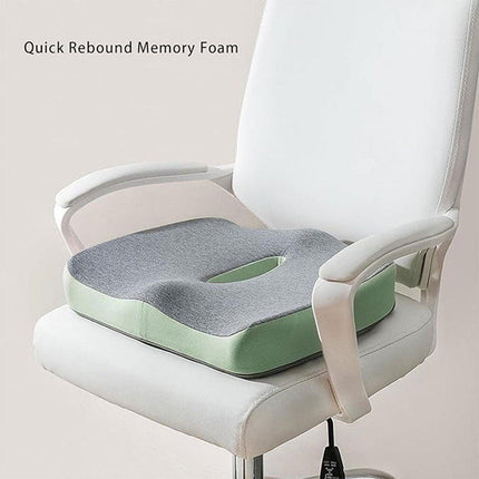 Memory Foam Seat Cushion for Office and Travel Support with Ergonomic Design