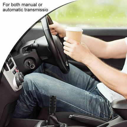 Manual Aluminum Car Gear Stick Shift Knobs Black Shifter Knob Lever Universal - Aimall