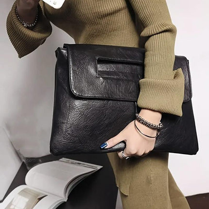 Large Capacity Shoulder Bag for Women Simple Crossbody Handbag Clutch Envelope Bag