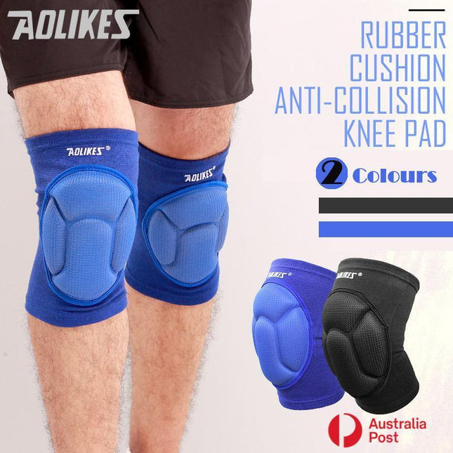 Knee Pad Crashproof Antislip Brace Leg Sleeve Protector Guard Support Men - Aimall
