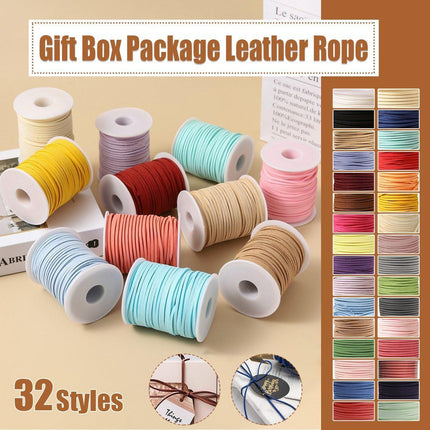 Leather Suede Rope Drawstring Diy Braided Rope Gift Box Packaging Belt