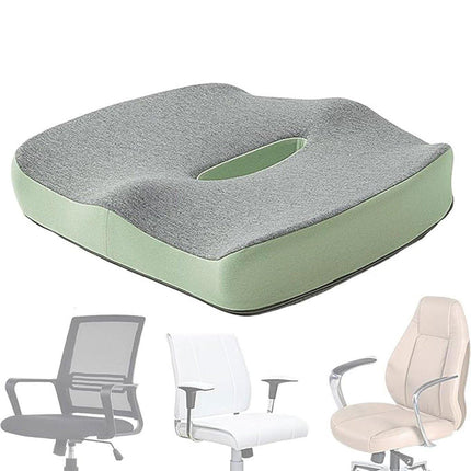 Memory Foam Seat Cushion for Office and Travel Support with Ergonomic Design