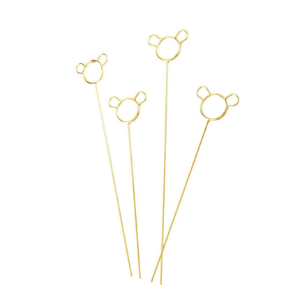 100pcs Flower Metal Clips Holders Gift Florist Bouquet Blessing Card Clips Set