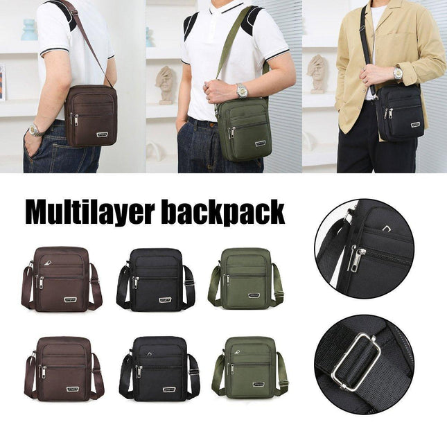 Mens Crossbody Shoulder Bag Travel Messenger Bag Casual Handbag for Boys and Men