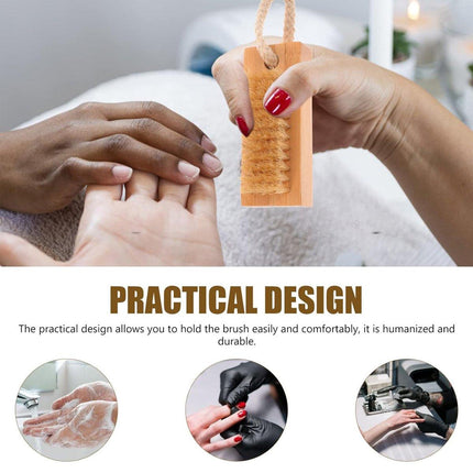 2pcs Nail Cleaning Brush Manicure Tool Set for Hands and Nails Care Essentials