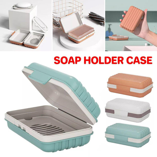 3PCS Soap Holder Travel Soap Container Portable Bar Soap Case Leakproof Soap Box