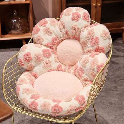 Cute Soft Seat Cushion Flower Shaped Lazy Sofa Pad for Office Chairs and Home Use
